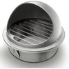 Ipower 6 inch 304 Stainless Steel Round Extractor Wall External Cover GLVENT6SS304BULLNOSE